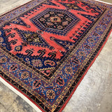 Persian Viss Rug | 7' 2" x 9' 6" - Rug the Rock - availableGeometricHand-knotted