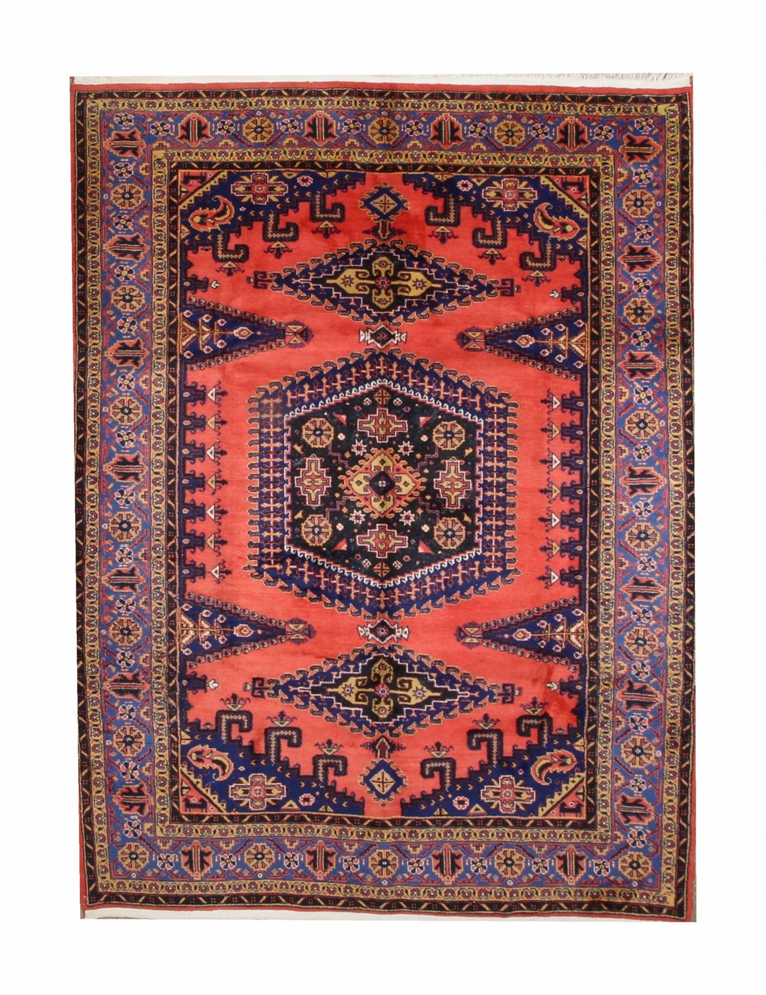 Persian Viss Rug | 7' 2" x 9' 6" - Rug the Rock - availableGeometricHand-knotted