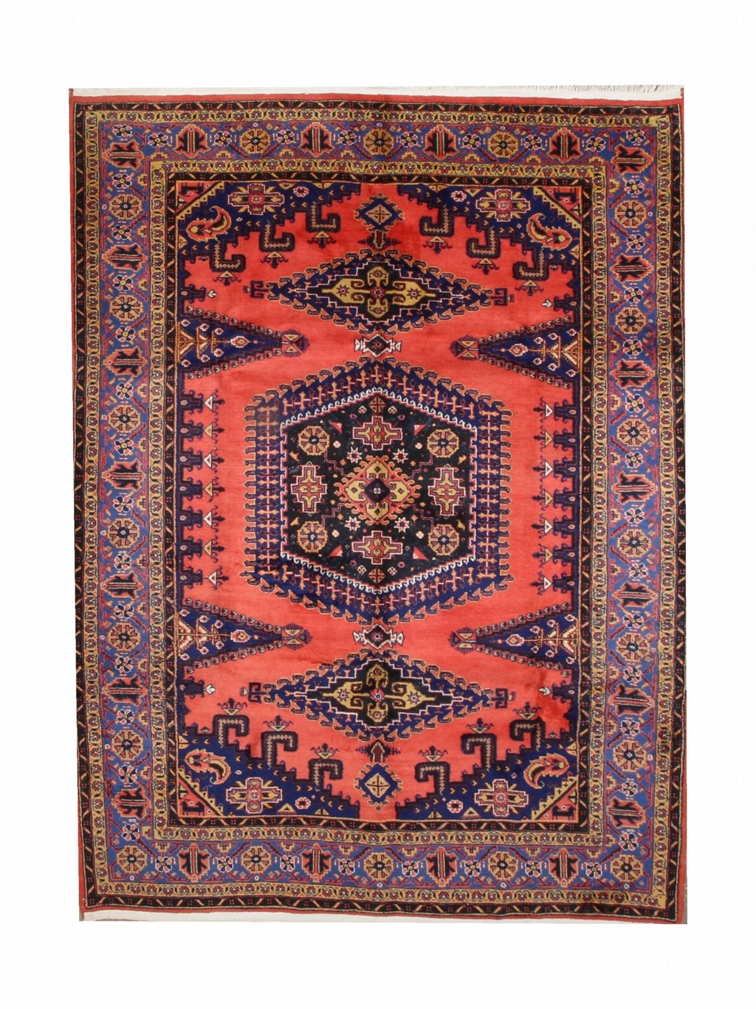 Persian Viss Rug | 7' 2" x 9' 6" - Rug the Rock - availableGeometricHand-knotted