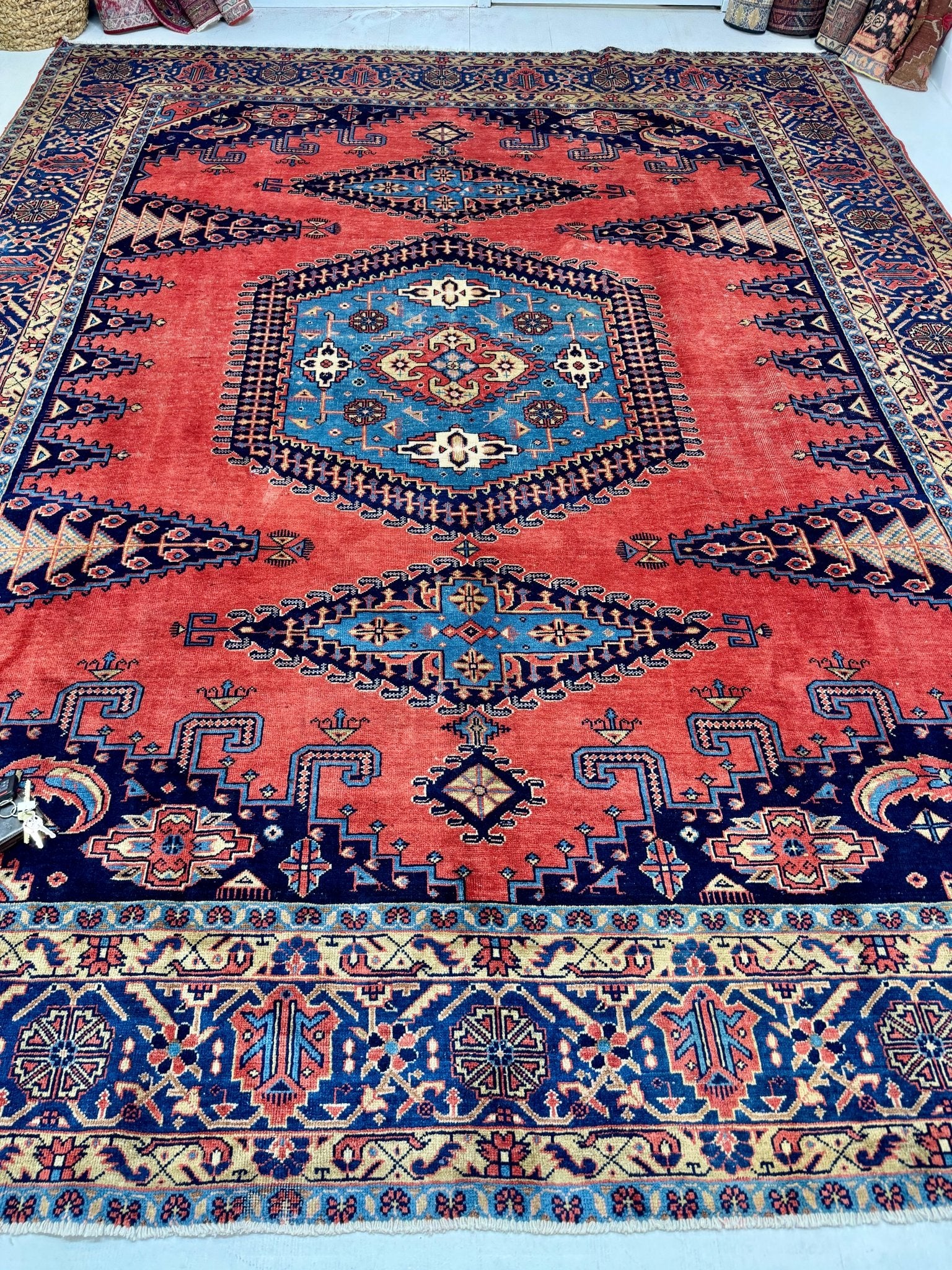 Persian Viss Rug | 9' 6” x 11' 11" - Rug the Rock - 