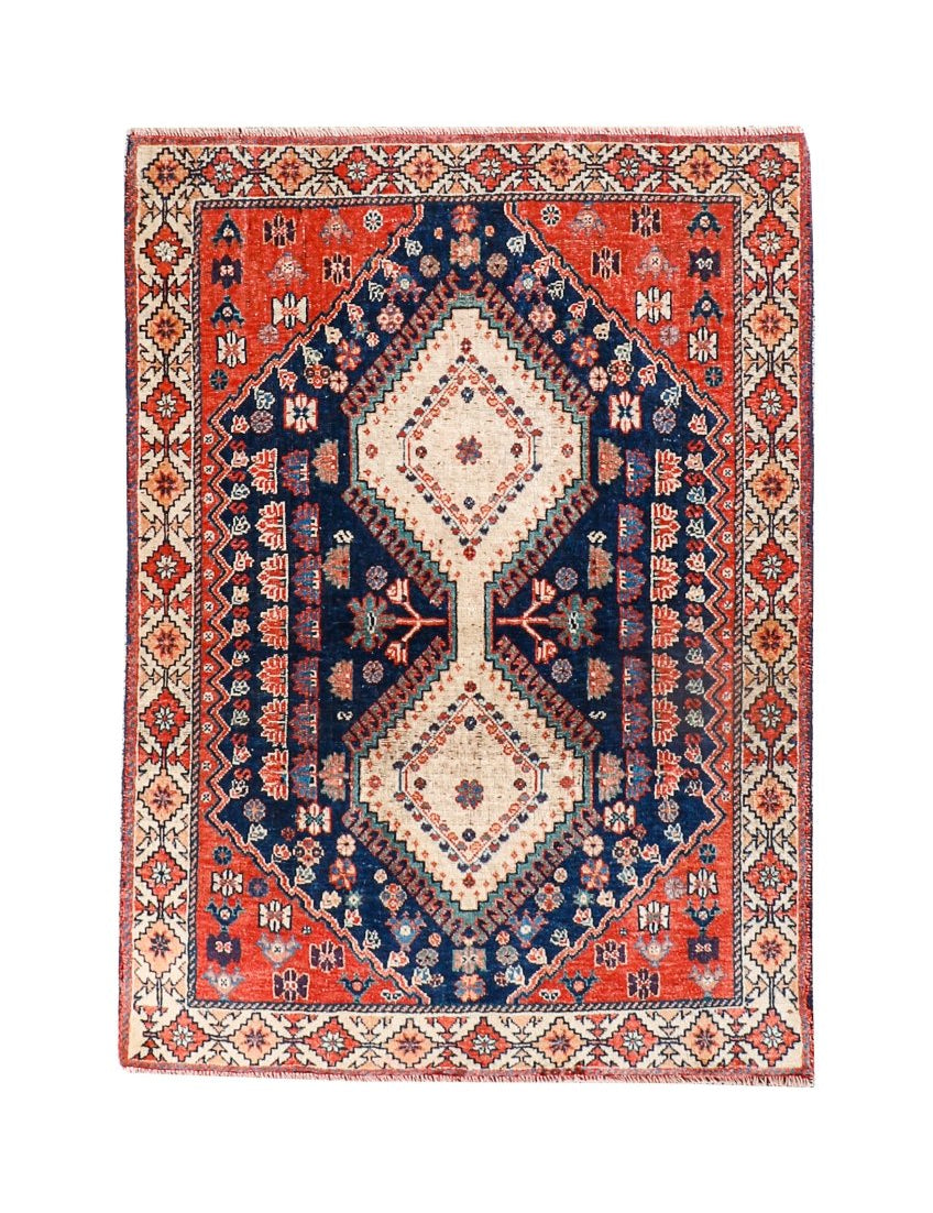 Persian Yalameh Rug | 3' 1” x 4' 6" - Rug the Rock - 