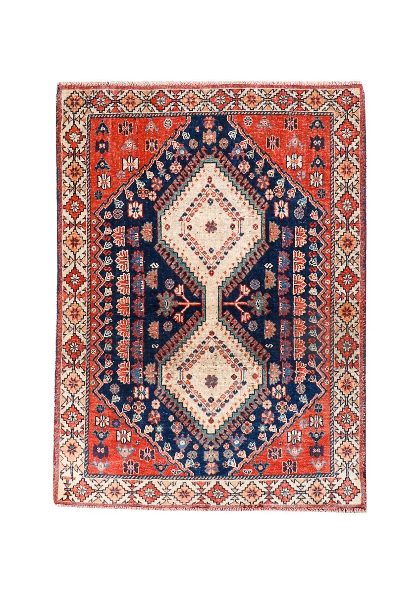 Persian Yalameh Rug | 3' 1” x 4' 6" - Rug the Rock - 