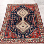 Persian Yalameh Rug | 3' 1” x 4' 6" - Rug the Rock - 