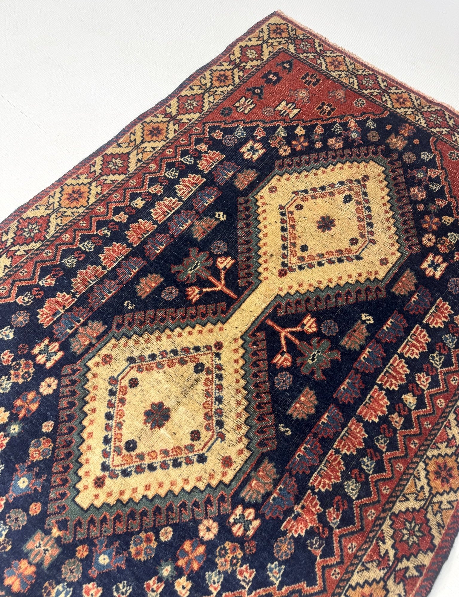 Persian Yalameh Rug | 3' 1” x 4' 6" - Rug the Rock - availableSmall Rugs < 3' x 5'