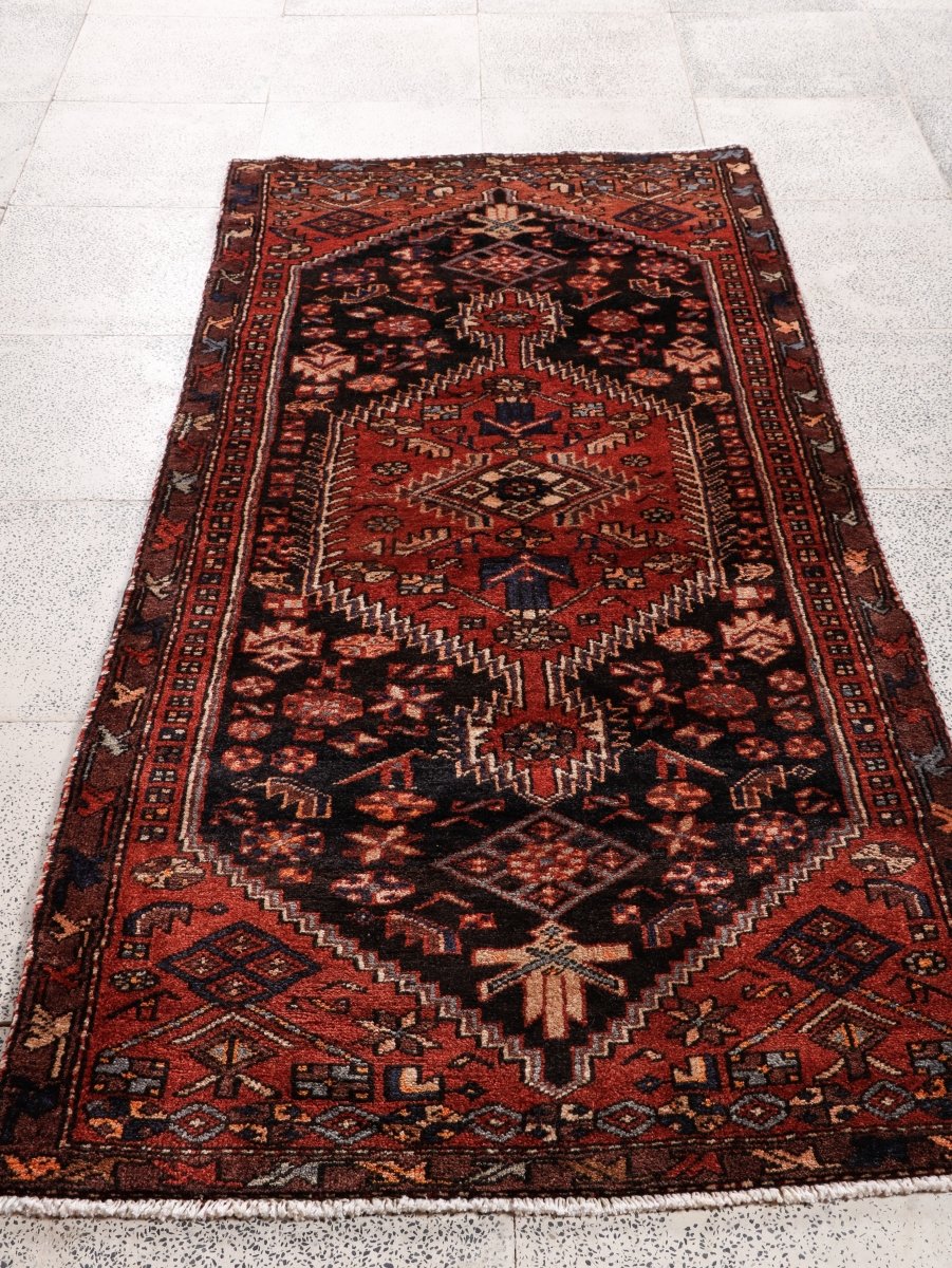 Persian Zanjan Rug | 3' 1” x 6' 5" - Rug the Rock - 