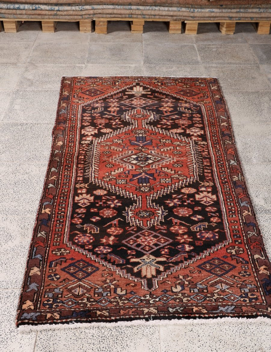 Persian Zanjan Rug | 3' 1” x 6' 5" - Rug the Rock - 