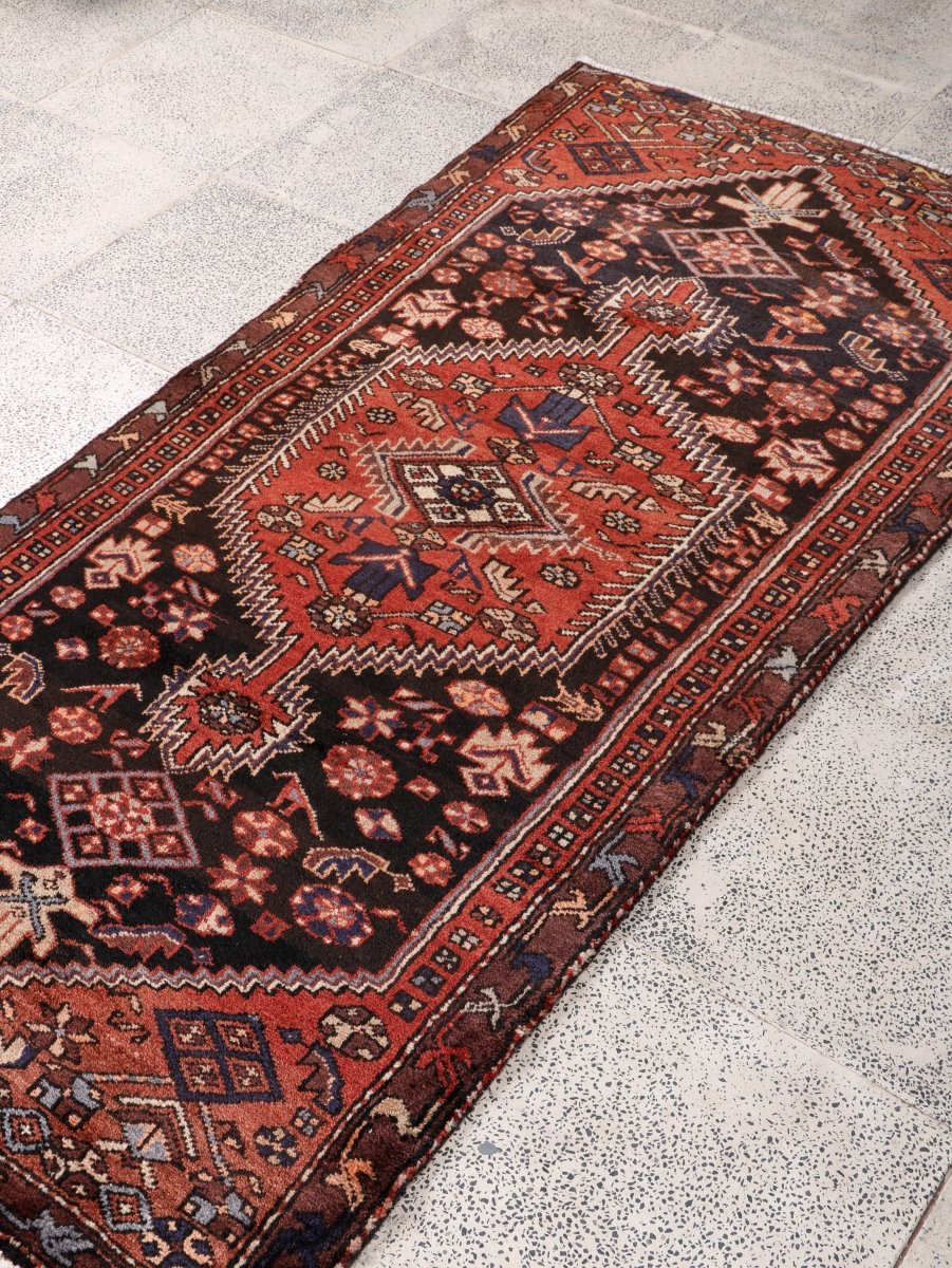 Persian Zanjan Rug | 3' 1” x 6' 5" - Rug the Rock - 