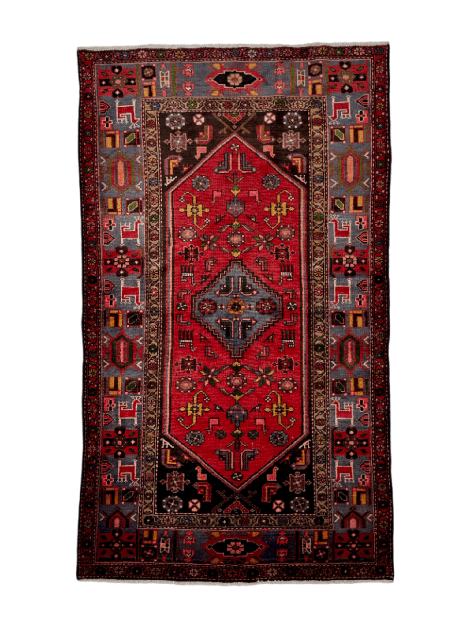 Persian Zanjan Rug | 4' 3" x 7' 2" - Rug the Rock - 5 x 86 x 97 x 10