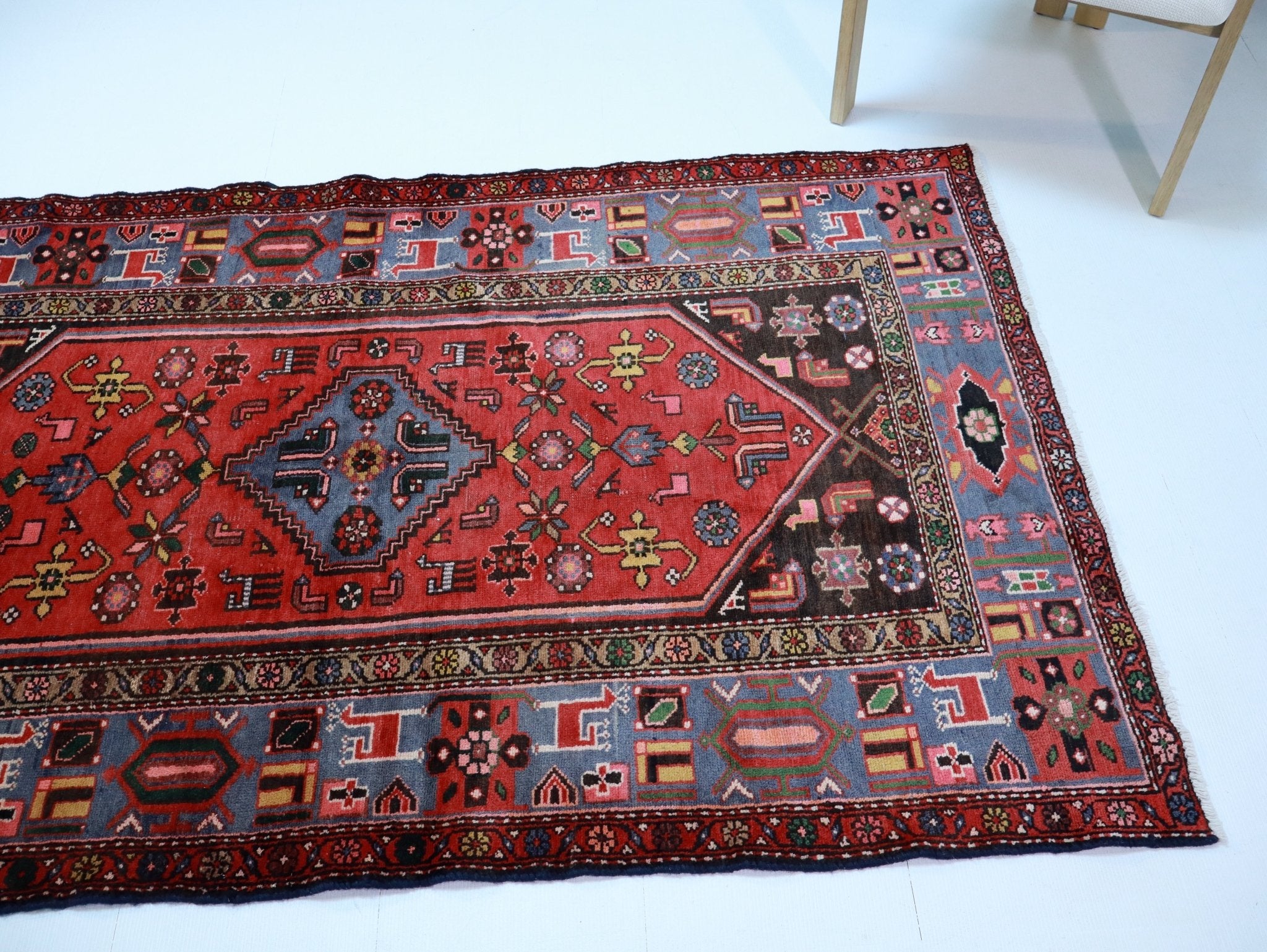 Persian Zanjan Rug | 4' 3" x 7' 2" - Rug the Rock - 5 x 86 x 97 x 10