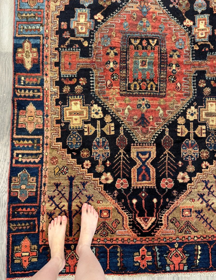 Persian Zanjan Rug | 4' x 6' 5" - Rug the Rock