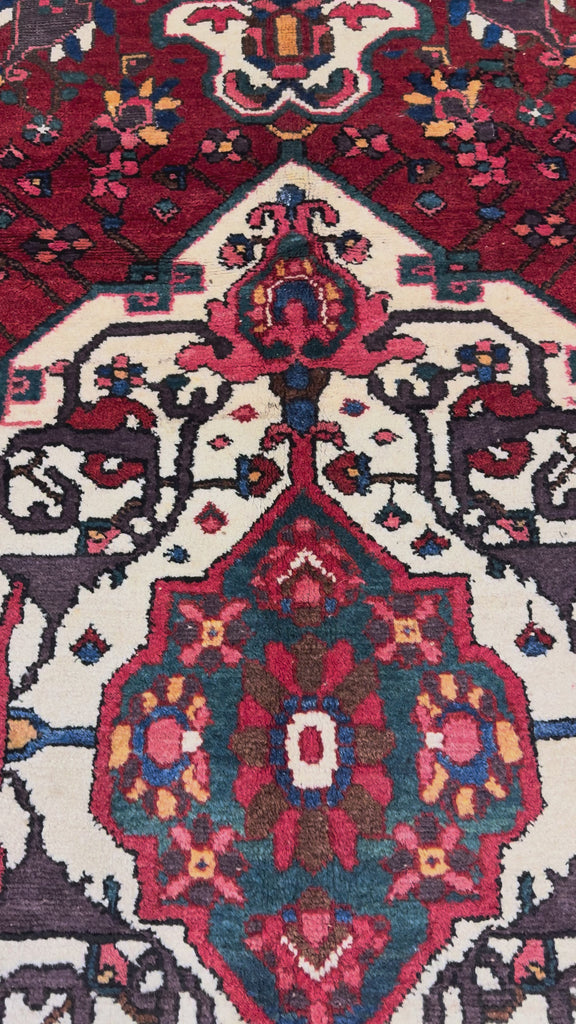 Vintage Chaleshtor Bakhtiari Rug, original product video 1, hand-knotted wool pile. SKU 108870.
