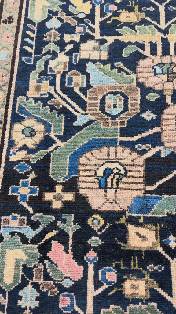 Persian Dargazin Gol Farang Rug, original product video 2. SKU RR 32487.
