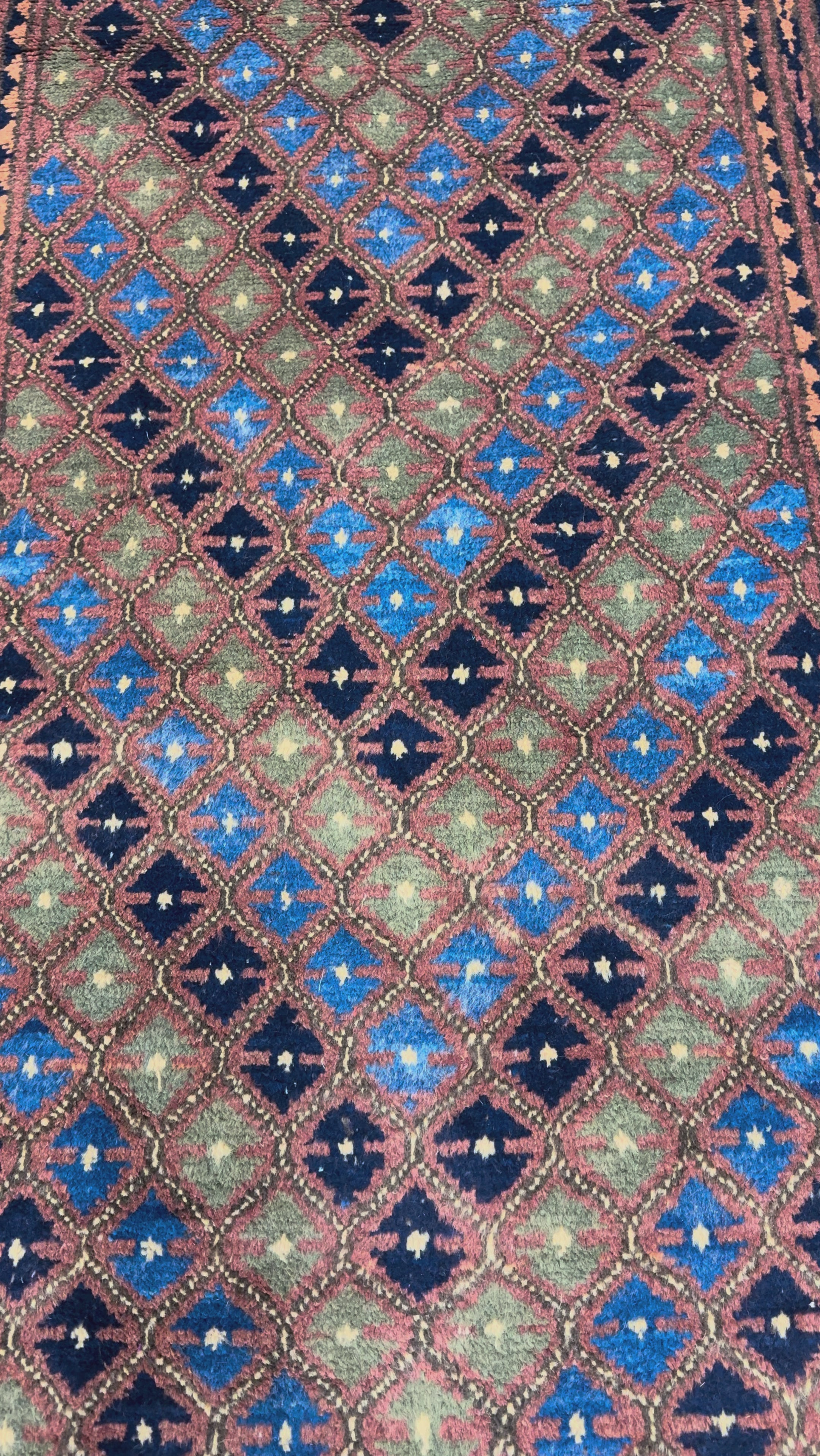 Afghan Runner, original product video 2, hand-knotted wool pile. SKU 1.0010.