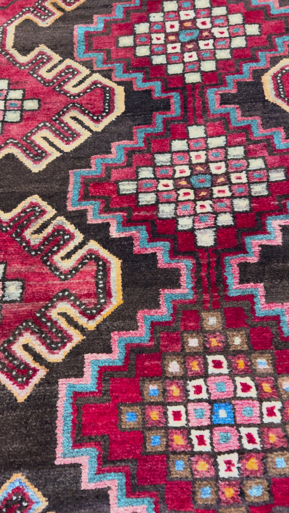 Persian Hamadan Runner, original product video 2, hand-knotted wool pile. SKU RR 30127.