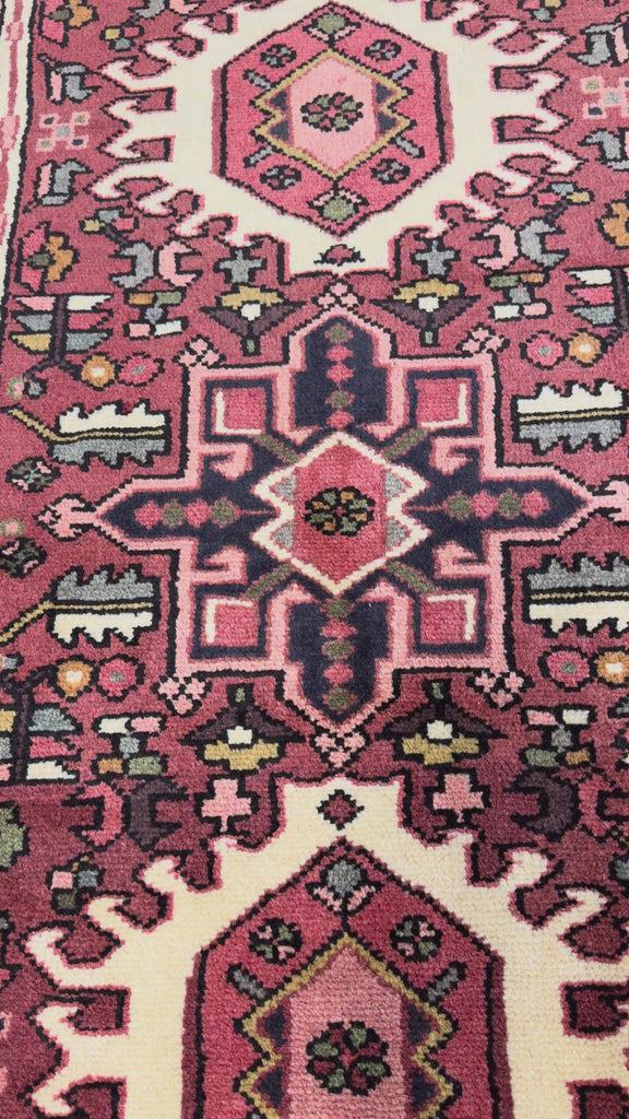Vintage Qarajeh Wool Runner. Original rug video; SKU RR 32388; source IMG_7417.MOV.
