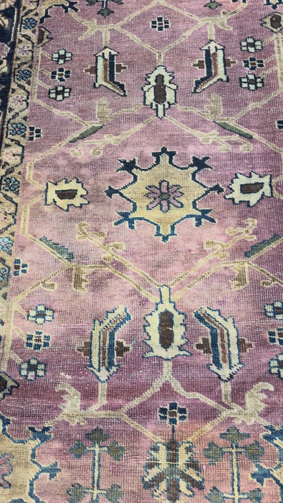 Vintage Sarouk Rug, original product video 1, hand-knotted wool pile. SKU EE 1.0236.