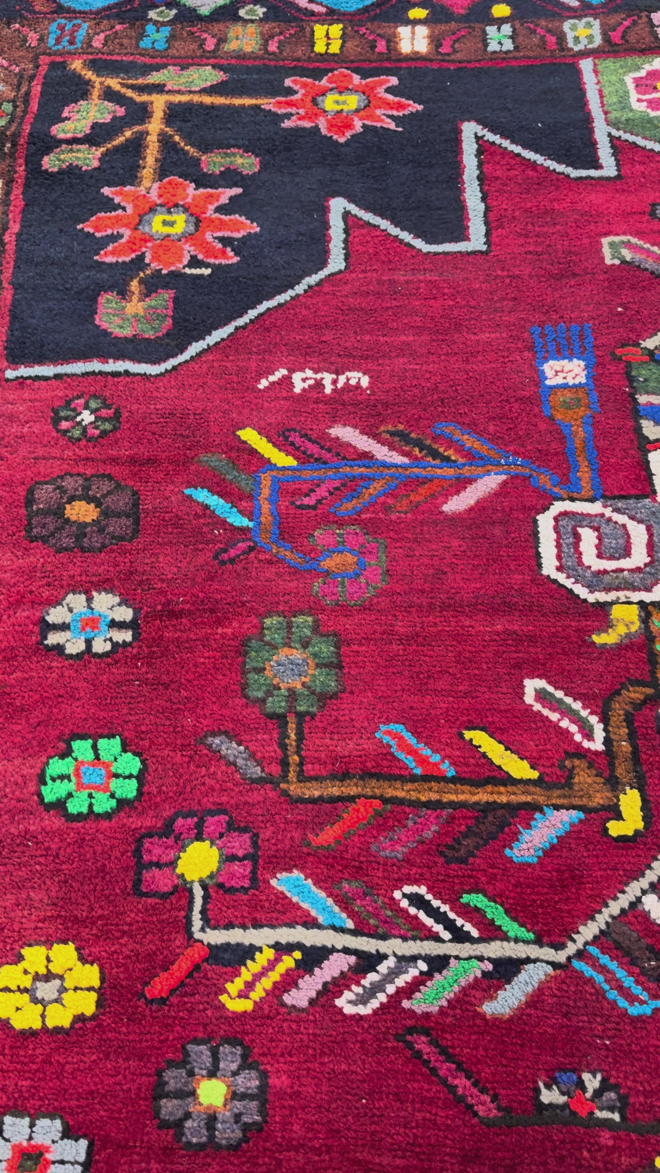 Persian Hamadan Rug, original product video 2. SKU RR 33017.
