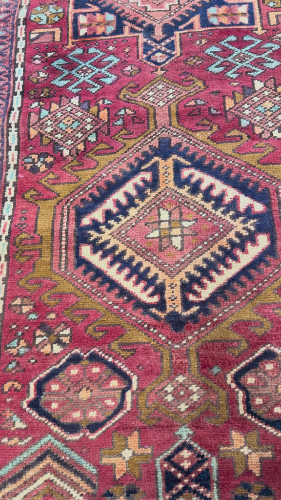 Persian Afil Azerbaijan Runner, original product video 1, hand-knotted wool pile. SKU RR 32236.