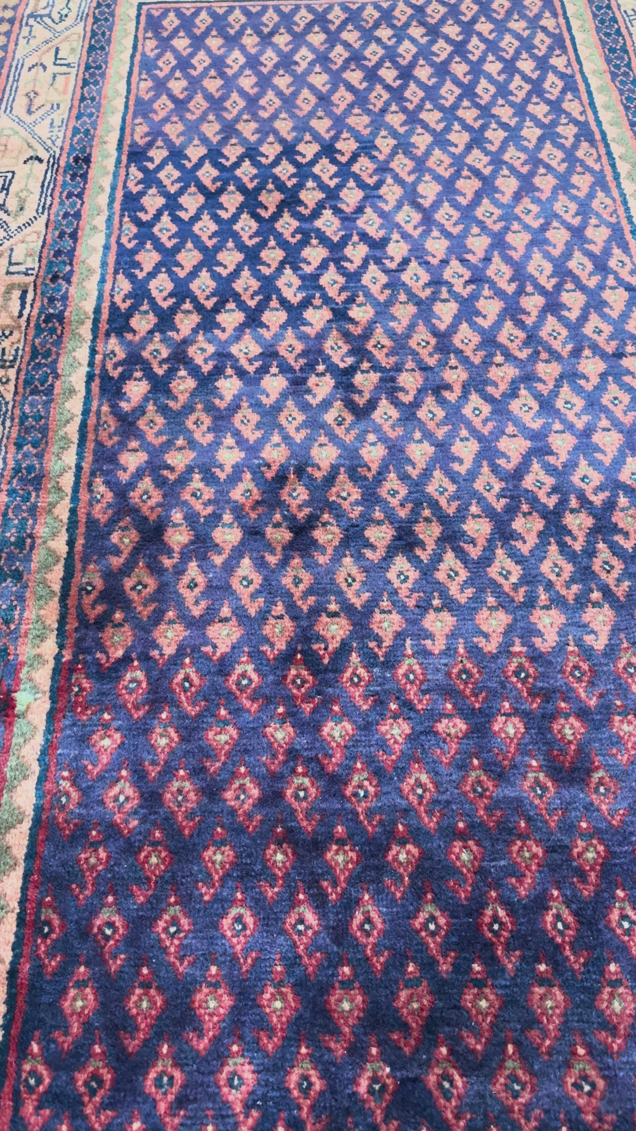 Persian Arak Boteh Mir Runner, original product video 2, hand-knotted wool pile. SKU RR 30666.