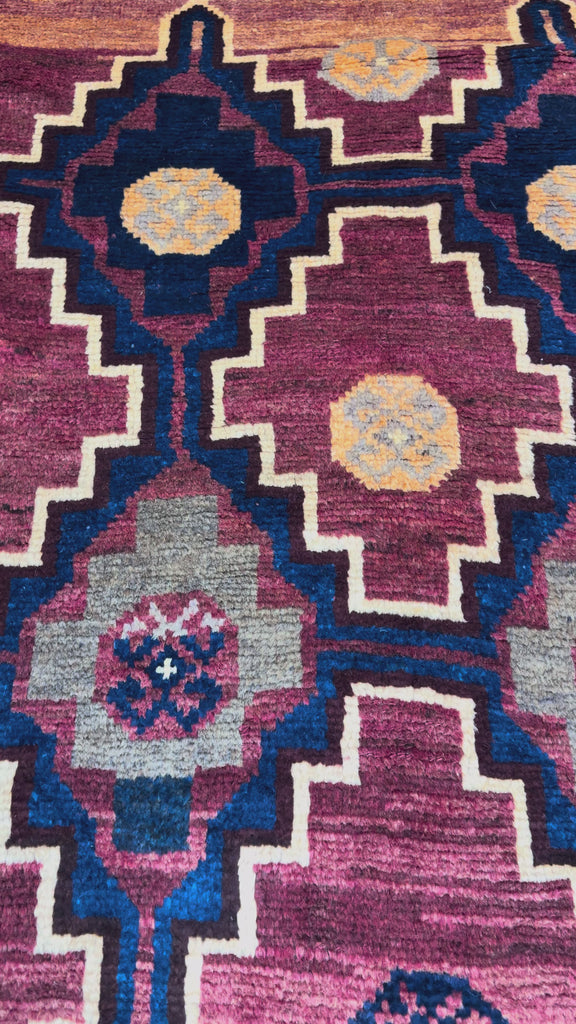 Vintage Sirjan Luri Wool Runner. Original rug video; SKU RR 32366; source IMG_7527.