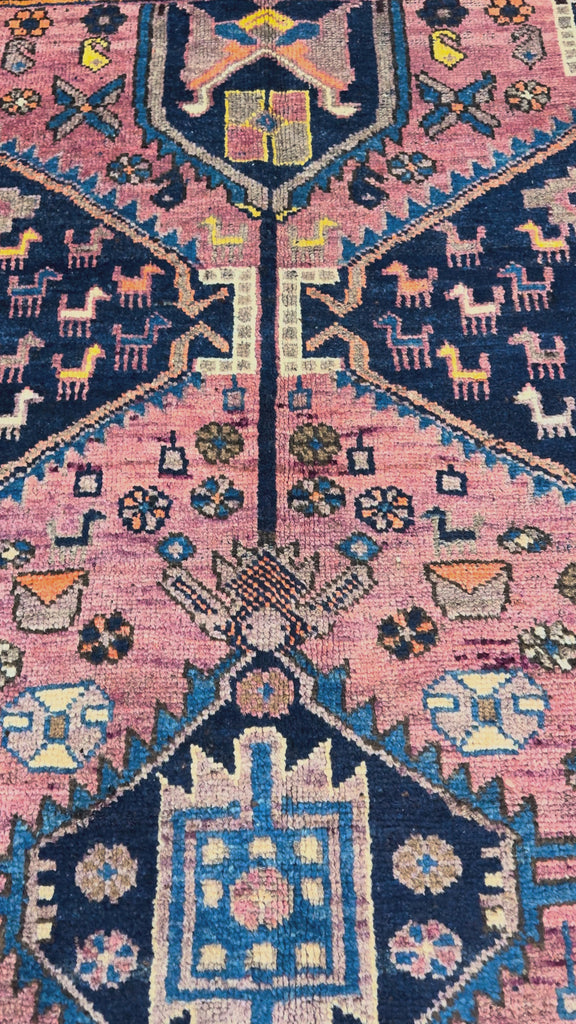 Vintage Afshar Luri Rug, original product video 1, hand-knotted wool pile. SKU RR 32536.