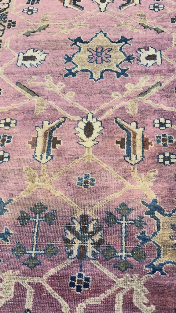 Vintage Sarouk Rug, original product video 2, hand-knotted wool pile. SKU EE 1.0236.