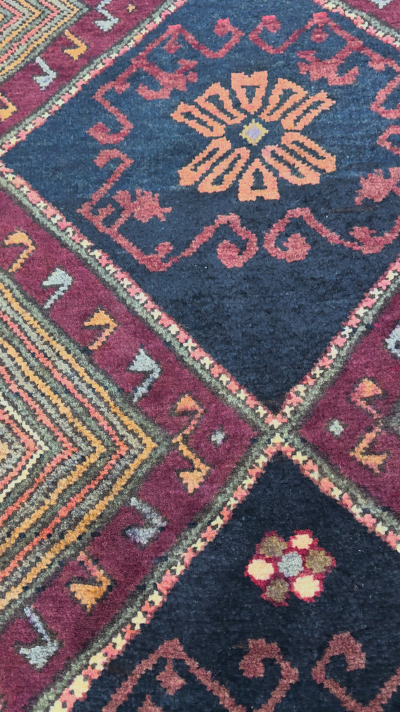 Vintage Qareh Chaman Runner, original product video 2, hand-knotted wool pile. SKU MR-6.