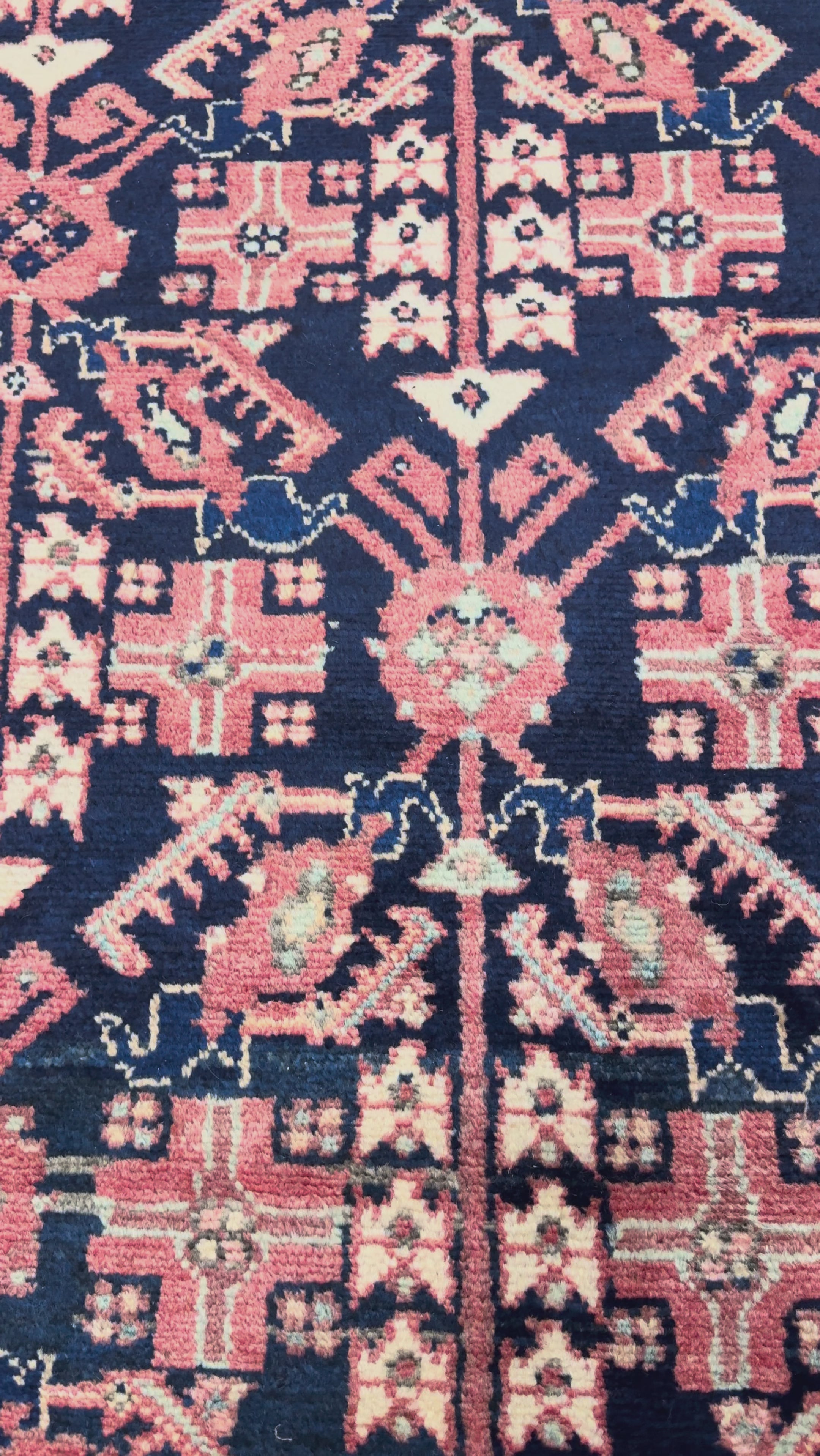 Vintage Dargazin Hamadan Wool Runner. Original rug video; SKU RR 30725; source IMG_7402.