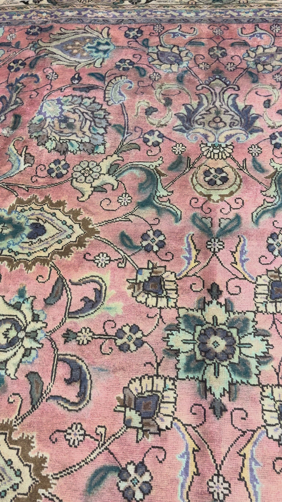 Vintage Marand Tabriz Rug, original product video 1, hand-knotted wool pile. SKU PP 107947.