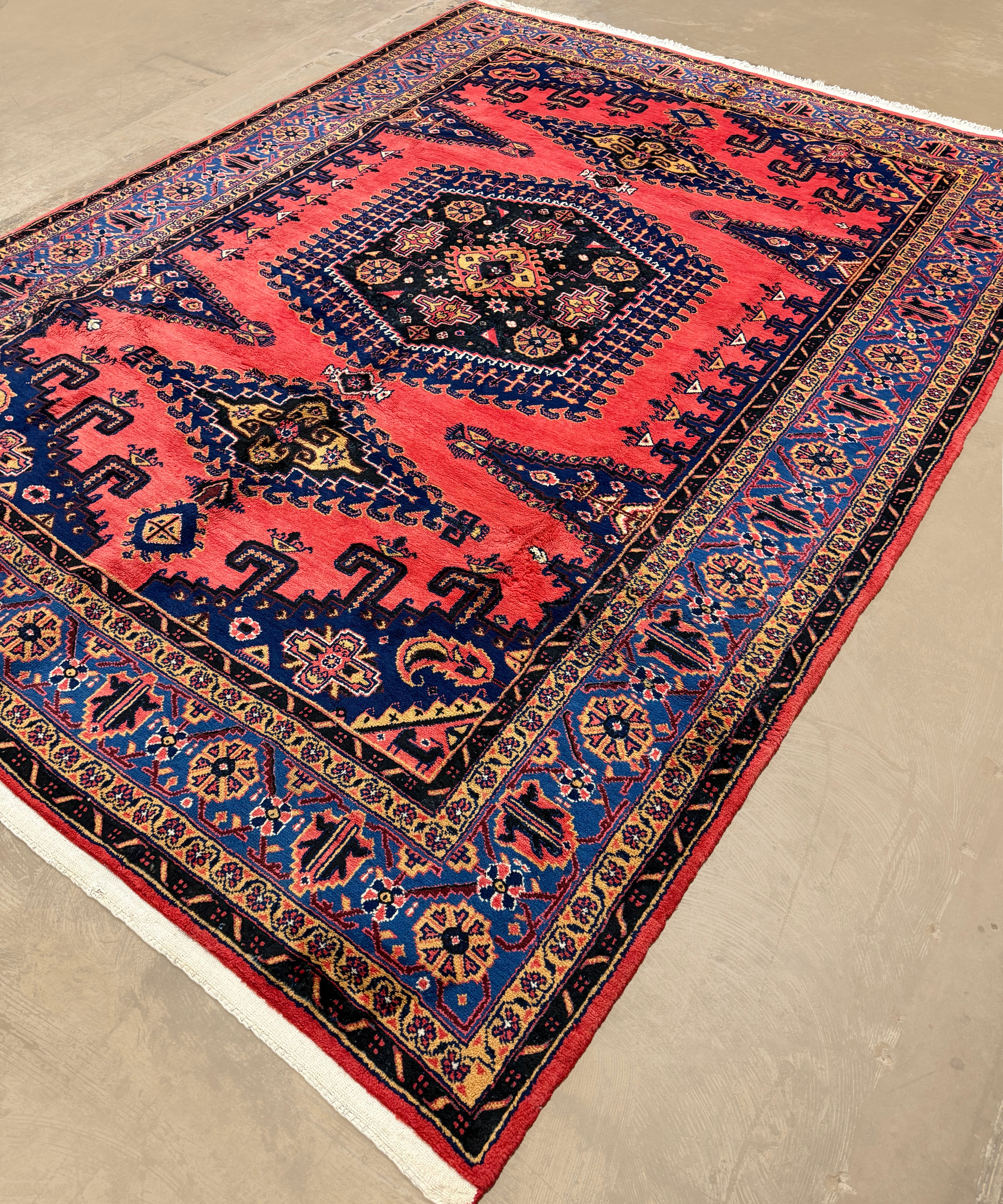 PP100231 hand-knotted wool rug, product detail photograph 3.