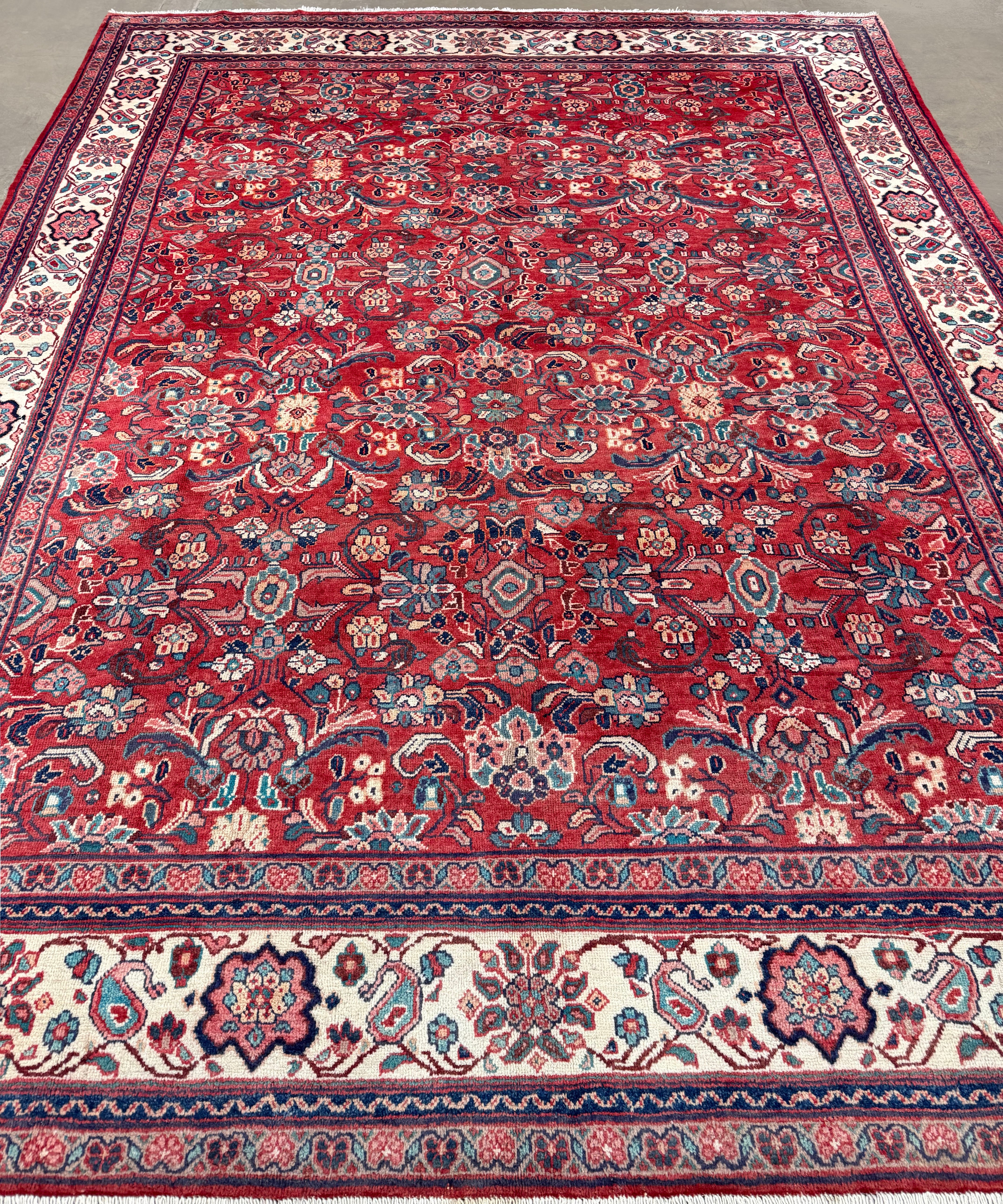 PP107486 hand-knotted wool rug, product detail photograph 1.