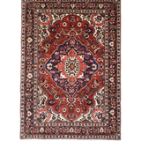 Vintage Chaleshtor Bakhtiari Wool Rug, full rug top view on white background. Additional product photograph; SKU EE 1.1547.