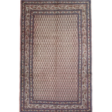 Vintage Marand Tabriz Rug, top view on white background, hand-knotted wool pile. SKU 108704.