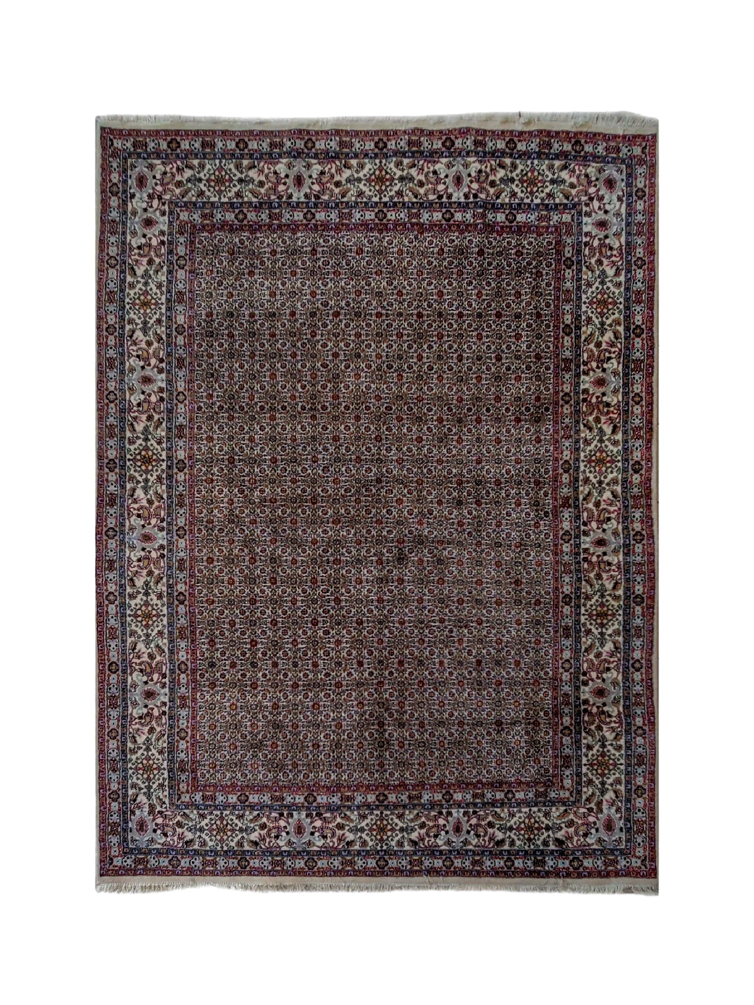 Vintage Birjand Rug | 6' 6" x 9' 8" — full rug view
