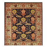 Vintage Tabriz Rug | 7' 4" x 8' 11" — cropped view