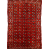 Vintage Turkmen Rug | 7' 1" x 10' 6" — full rug view