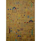 Afghan Suzani Needlework Kilim | 160 x 240 cm | Code 18046 — full rug view