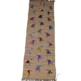 Afghan Suzani Needlework Runner | 60 x 180 cm | Code 190553 — full rug view