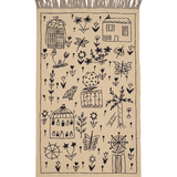 Afghan Suzani Needlework Kilim | 100 x 150 cm | Code 19059 — full rug view