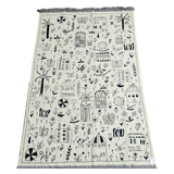 Afghan Suzani Needlework Kilim | 200 x 300 cm | Code 191091 — full rug view
