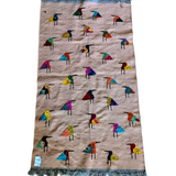 Afghan Suzani Needlework Kilim | 3 x 5 ft | Code 20011 — full rug view
