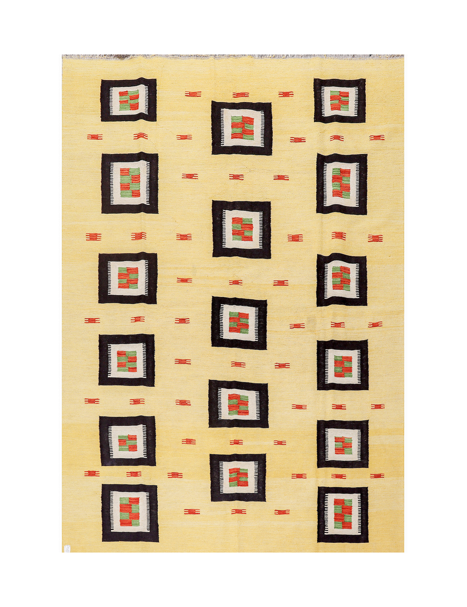 Afghan Maimana Kilim | 194 x 291 cm | Code 12403 — full rug view