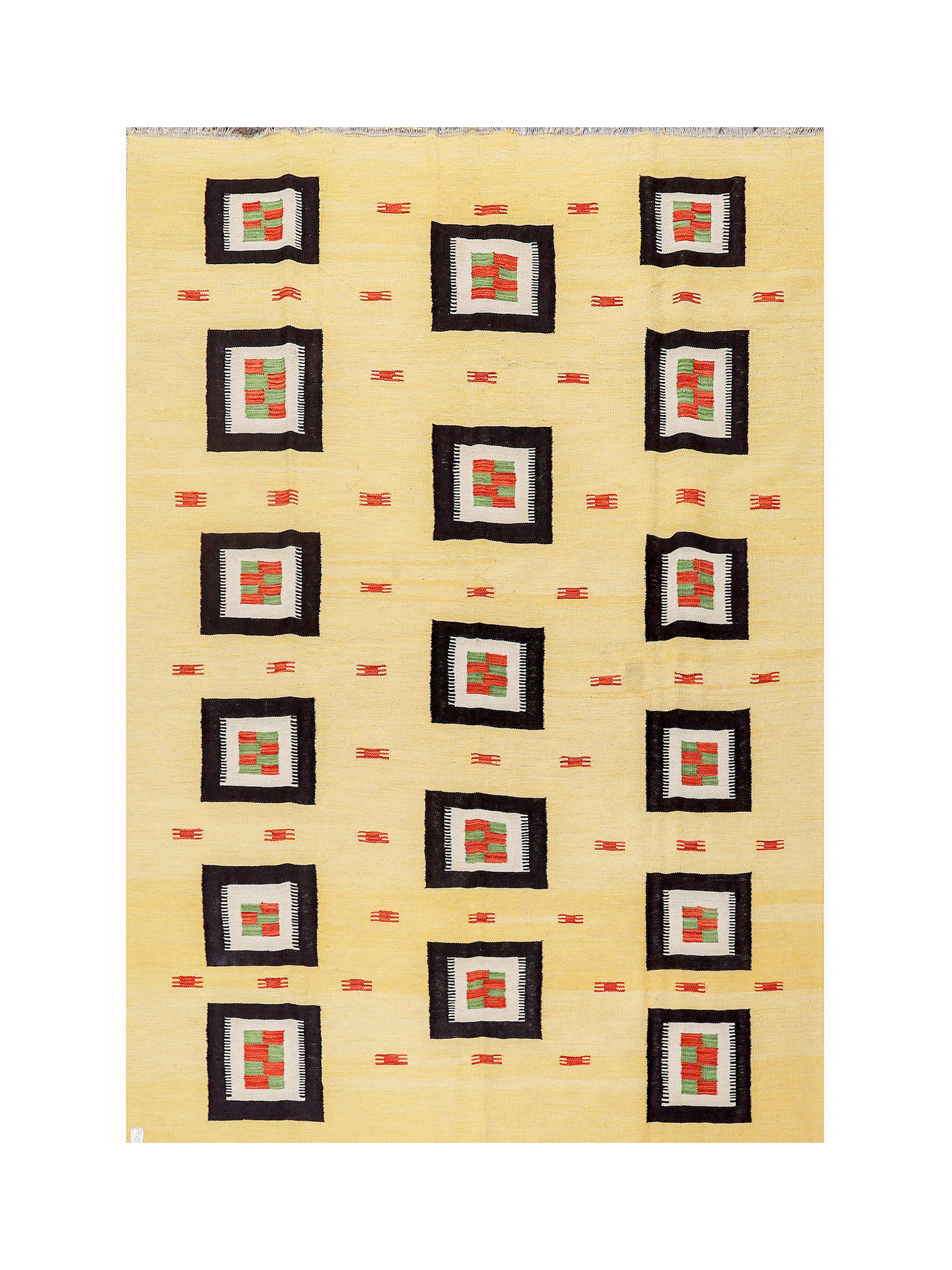Afghan Maimana Kilim | 194 x 291 cm | Code 12403 — full rug view