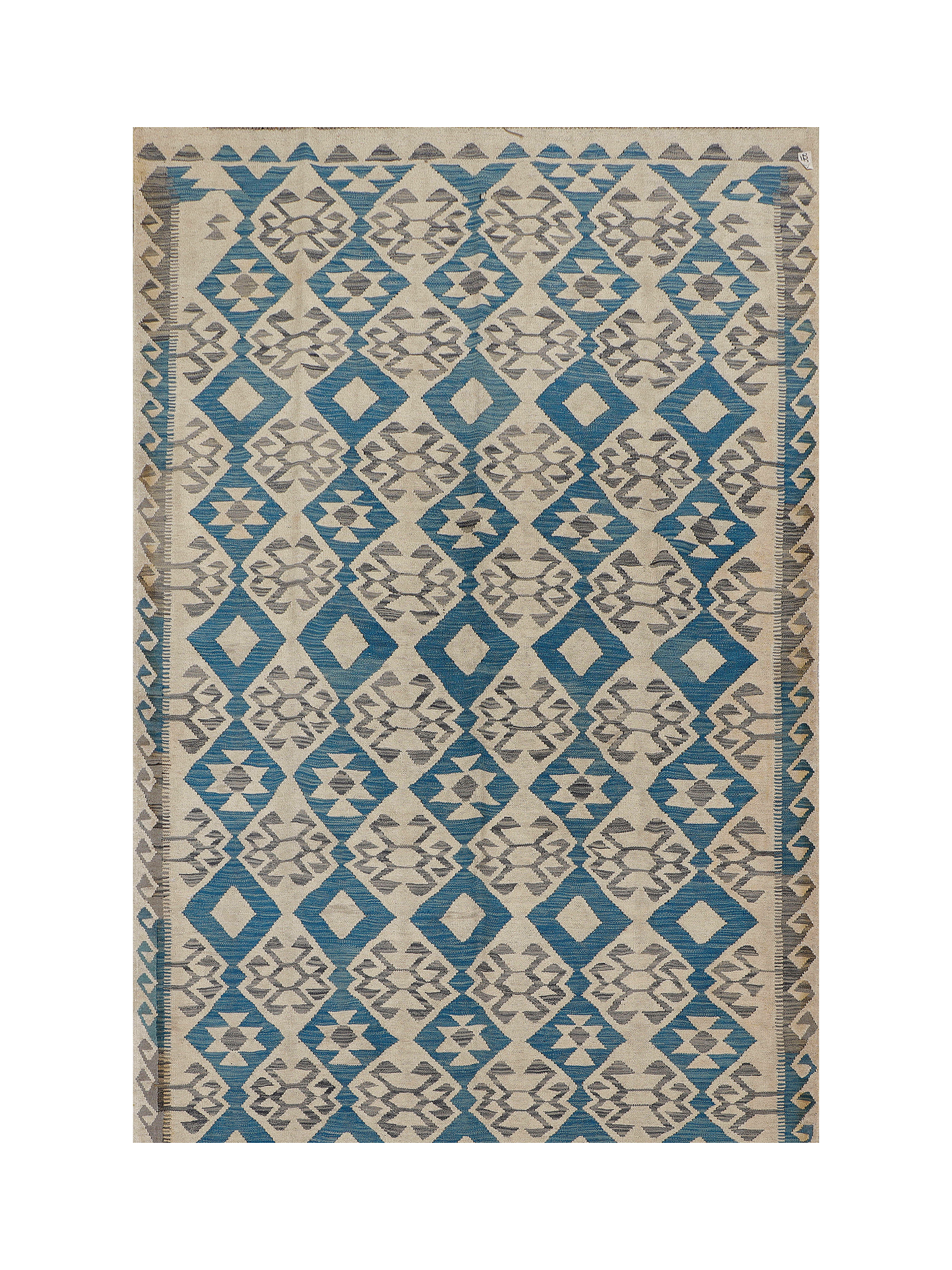 Afghan Maimana Kilim | 190 x 297 cm | Code 19049 — full rug view