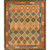 Afghan Maimana Kilim | 248 x 298 cm | Code 11540 — full rug view