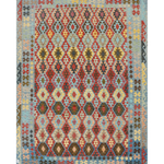 Afghan Maimana Kilim | 266 x 355 cm | Code 17032 — full rug view