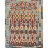Afghan Maimana Kilim | 266 x 355 cm | Code 17032 — full rug view