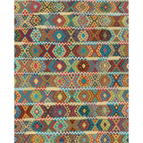 Afghan Maimana Kilim | 257 x 347 cm | Code 18101 — full rug view