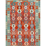 Afghan Maimana Kilim | 204 x 296 cm | Code 18330 — full rug view