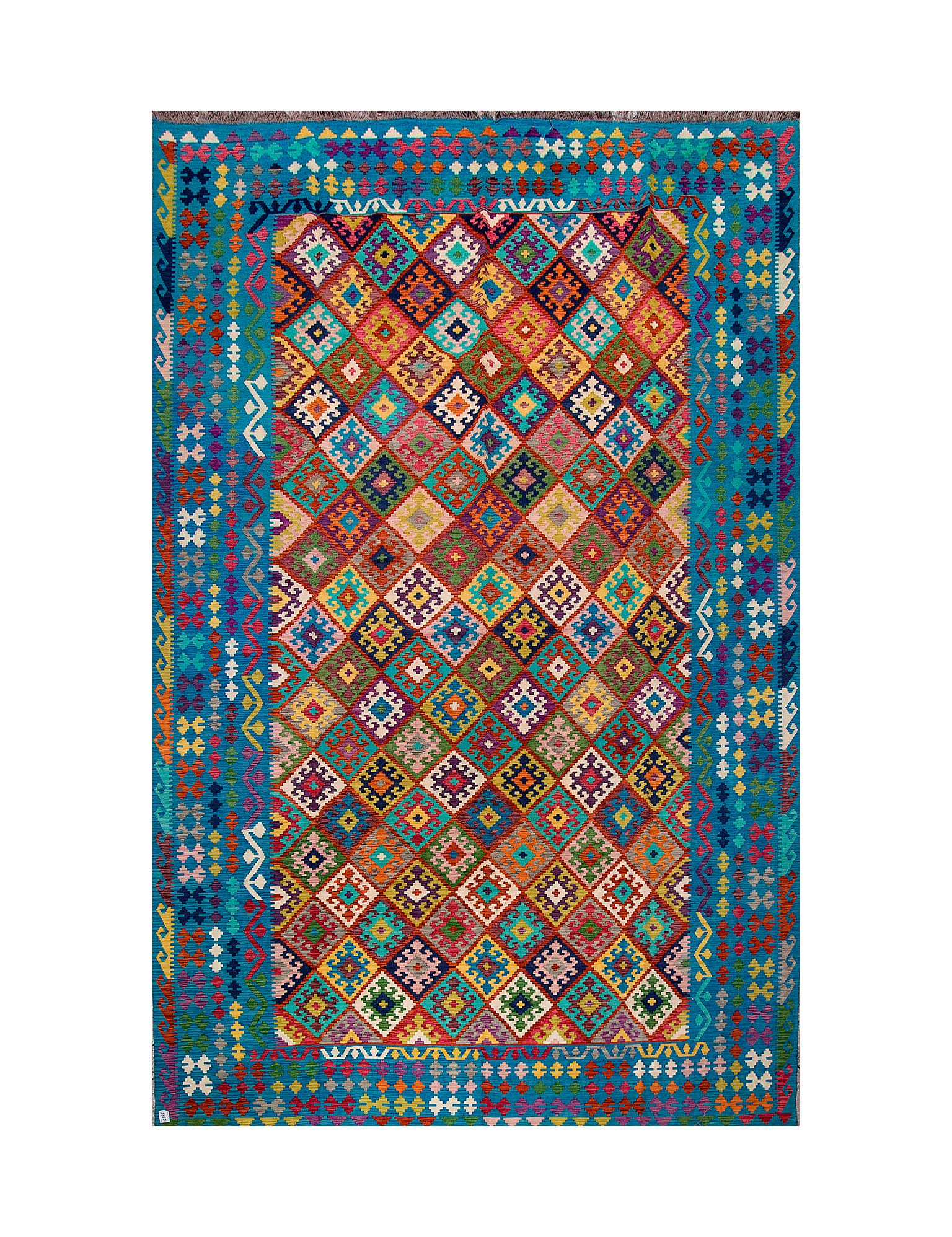 Afghan Maimana Kilim | 309 x 494 cm | Code 12898 — full rug view